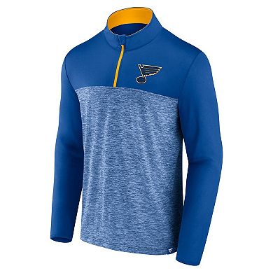 Men's Fanatics Blue St. Louis Blues Iconic Defender Quarter-Zip Jacket