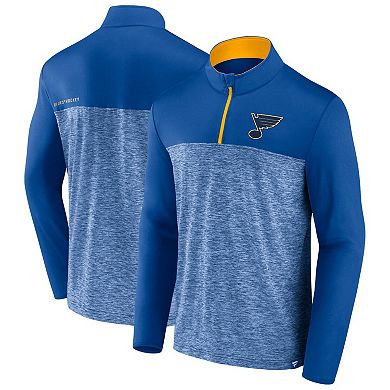 Men's Fanatics Blue St. Louis Blues Iconic Defender Quarter-Zip Jacket