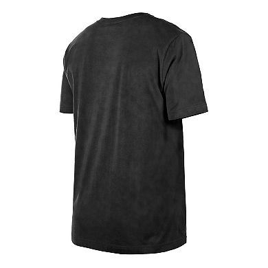 Men's New Era Black Brooklyn Nets Throwback Vintage Boxy Mineral Wash T-Shirt