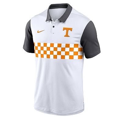 Men's Nike White Tennessee Volunteers Campus Pattern Vapor Dri-FIT Polo