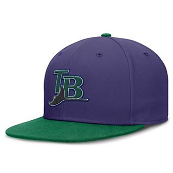 Men's Nike Purple/Green Tampa Bay Rays True Primetime Two-Tone Performance Fitted Hat