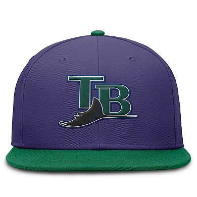 Men's Nike Purple/Green Tampa Bay Rays True Primetime Two-Tone Performance Fitted Hat