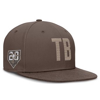 Men's Nike Brown Tampa Bay Rays True Statement 20th Anniversary Performance Fitted Hat