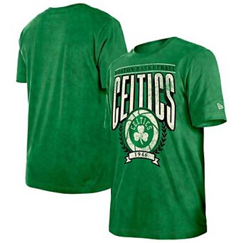Men's New Era Kelly Green Boston Celtics Hardwood Classics Oversized Boxy Mineral Wash T-Shirt