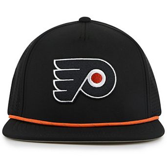 Men's American Needle Black Philadelphia Flyers Buxton Pro Tech Adjustable Hat
