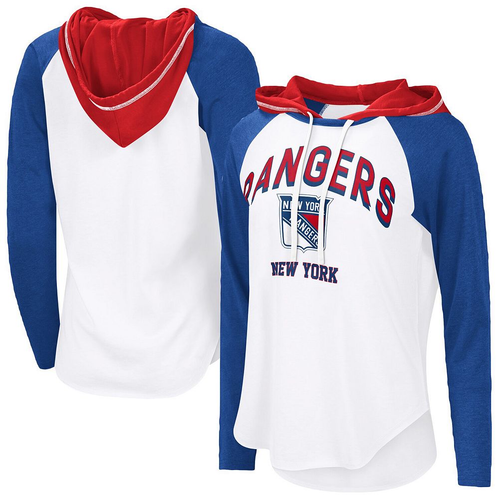 Women's G-III 4Her by Carl Banks White New York Rangers VIP Raglan Long ...
