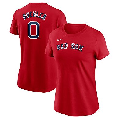 Women's Nike Walker Buehler Red Boston Red Sox Fuse Name & Number T-Shirt