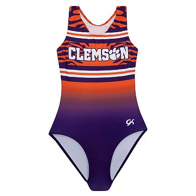 Youth Purple Clemson Tigers Elite Spirit Leotard
