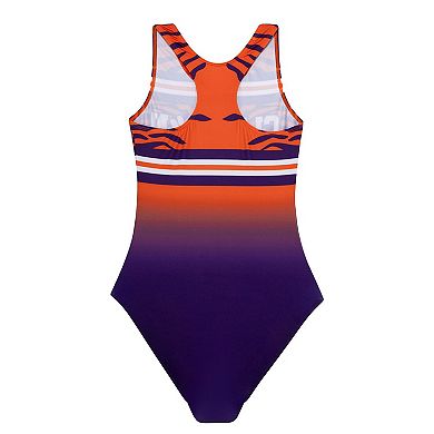 Youth Purple Clemson Tigers Elite Spirit Leotard
