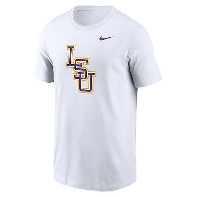 Men's Nike White LSU Tigers Baseball Logo T-Shirt