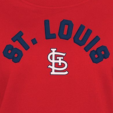 Women's New Era Red St. Louis Cardinals Game Day Color Pullover Sweatshirt