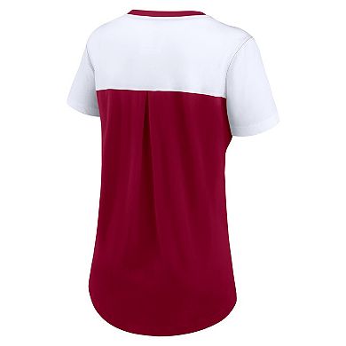Women's Nike Burgundy Washington Commanders Performance Fashion T-Shirt