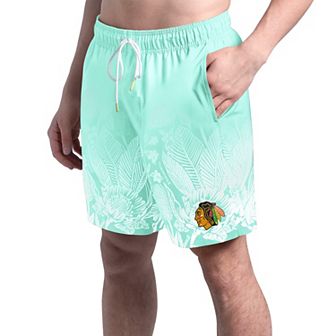 Men's�Margaritaville Mint Chicago Blackhawks Lagoon Fiesta Swim Short