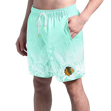 Men's�Margaritaville Mint Chicago Blackhawks Lagoon Fiesta Swim Short