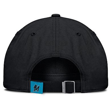Men's Nike Black Miami Marlins Club Adjustable Hat