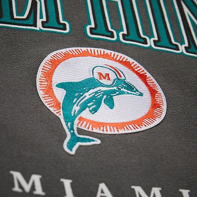 ��Mitchell & Ness Gray Miami Dolphins Slot Pullover Hoodie