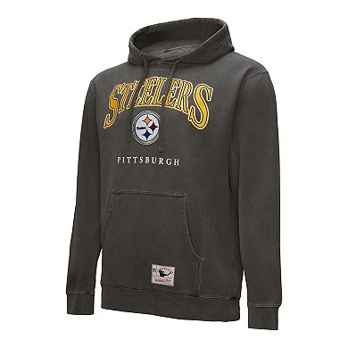 Mitchell & Ness Gray Pittsburgh Steelers Slot Pullover Hoodie