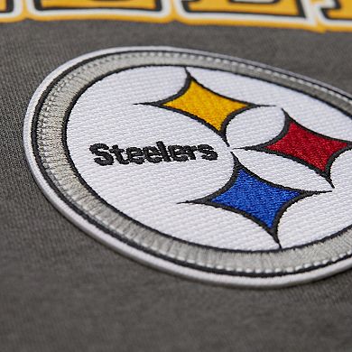 Mitchell & Ness Gray Pittsburgh Steelers Slot Pullover Hoodie
