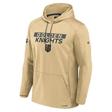 Men's Fanatics Gold Vegas Golden Knights Authentic Pro Alternate Fleece Pullover Hoodie