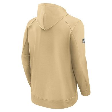 Men's Fanatics Gold Vegas Golden Knights Authentic Pro Alternate Fleece Pullover Hoodie