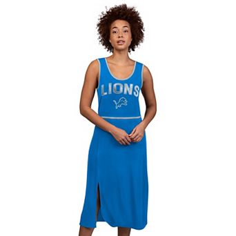 Women's G-III 4Her by Carl Banks Royal Detroit Lions Center Field Maxi Dress