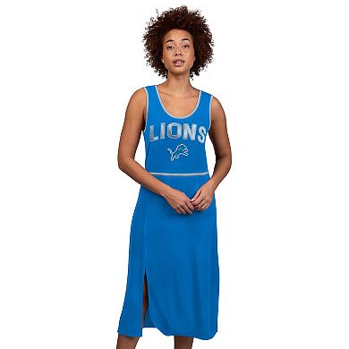 Women's G-III 4Her by Carl Banks Royal Detroit Lions Center Field Maxi Dress