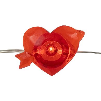 20-Count Valentine's Day Heart and Arrow LED Fairy Lights 6.25ft Copper Wire