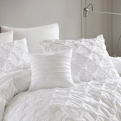 510 Design Bailey Diamond Pucker Woven Comforter Set with Throw Pillow