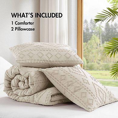 510 Design Gigi Boho Tufted Geometric Comforter Set