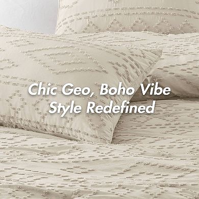 510 Design Gigi Boho Tufted Geometric Comforter Set