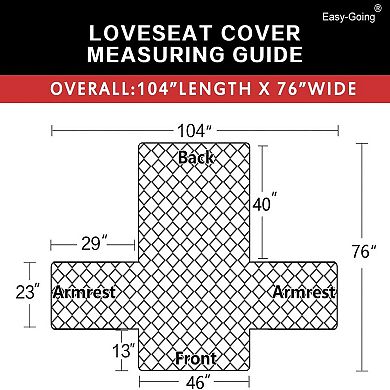 Water Resistant Reversible Couch Cover