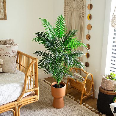 nearly natural 4-ft. Artificial Areca Palm Tree Floor Decor