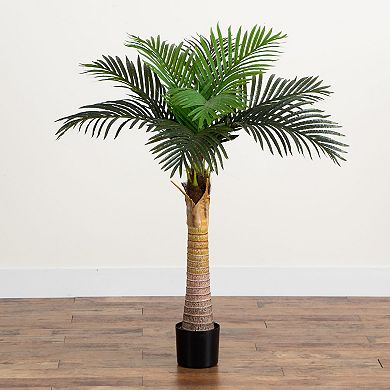 Nearly Natural 4 ft. Artificial Coconut Palm Tree