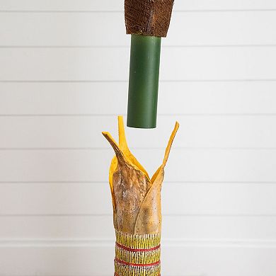 Nearly Natural 4 ft. Artificial Coconut Palm Tree