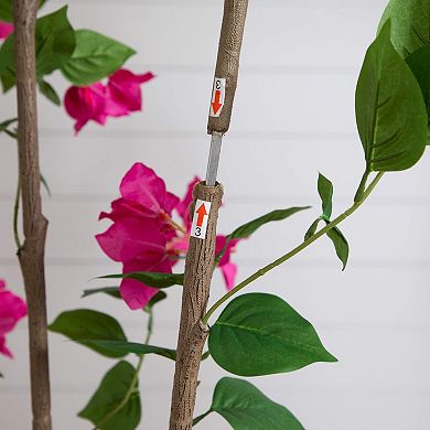 nearly natural 8-ft. Artificial Bougainvillea Tree Floor Decor