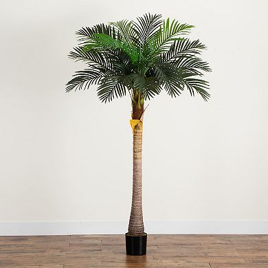 nearly natural 7-ft. Artificial Coconut Palm Tree Floor Decor