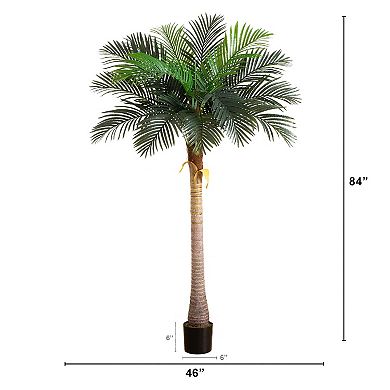 nearly natural 7-ft. Artificial Coconut Palm Tree Floor Decor