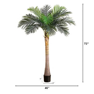 nearly natural 6-ft. Artificial Coconut Palm Tree Floor Decor