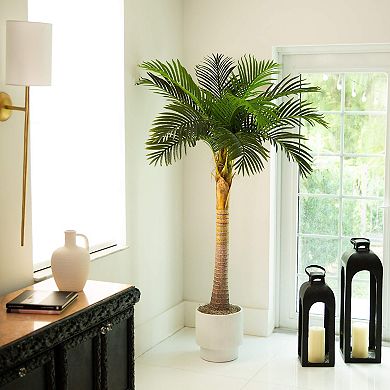 nearly natural 6-ft. Artificial Coconut Palm Tree Floor Decor