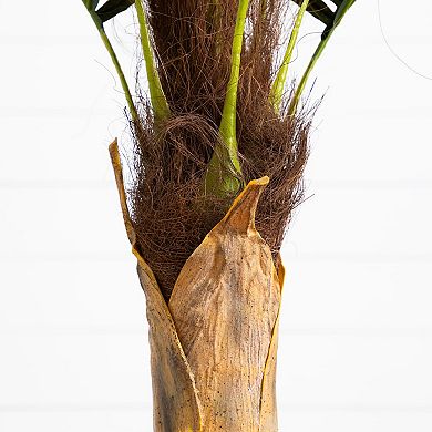 nearly natural 5-ft. Artificial Coconut Palm Tree Floor Decor