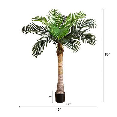 nearly natural 5-ft. Artificial Coconut Palm Tree Floor Decor