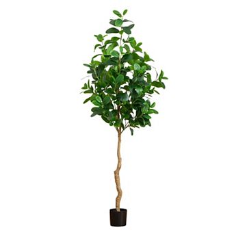 nearly natural 7-ft. Artificial Audrey Ficus Tree Floor Decor