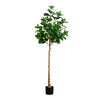 nearly natural 6-ft. Artificial Audrey Ficus Tree Floor Decor
