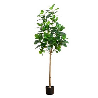nearly natural 5-ft. Artificial Audrey Ficus Tree Floor Decor