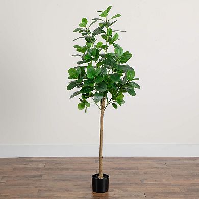 nearly natural 5-ft. Artificial Audrey Ficus Tree Floor Decor