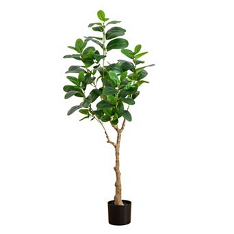 nearly natural 4-ft. Artificial Audrey Ficus Tree Floor Decor