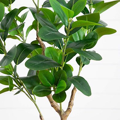 nearly natural 4-ft. Artificial Audrey Ficus Tree Floor Decor