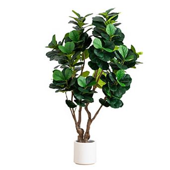 nearly natural 6-ft. Artificial Grand Fiddle Leaf Tree Floor Decor