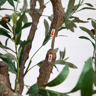 nearly natural 6-ft. Artificial Grand Olive Tree Floor Decor