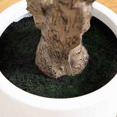 nearly natural 8-ft. Grand Artificial Olive Tree Floor Decor